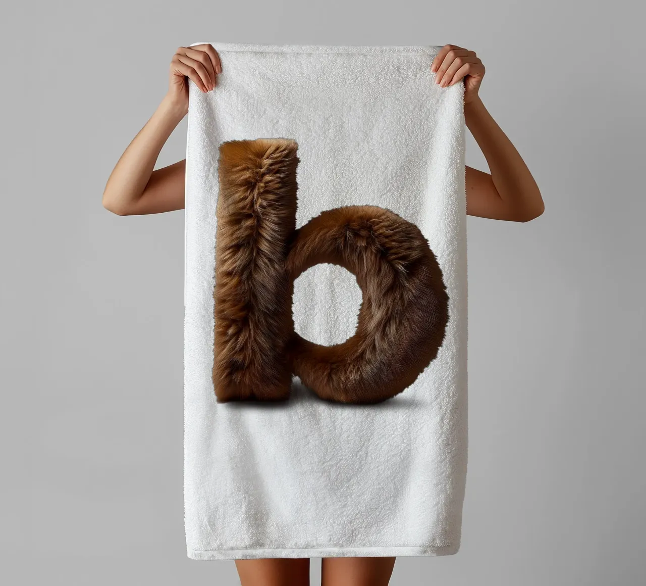 b - orso bruno asciugamano da bagno da The True Type
