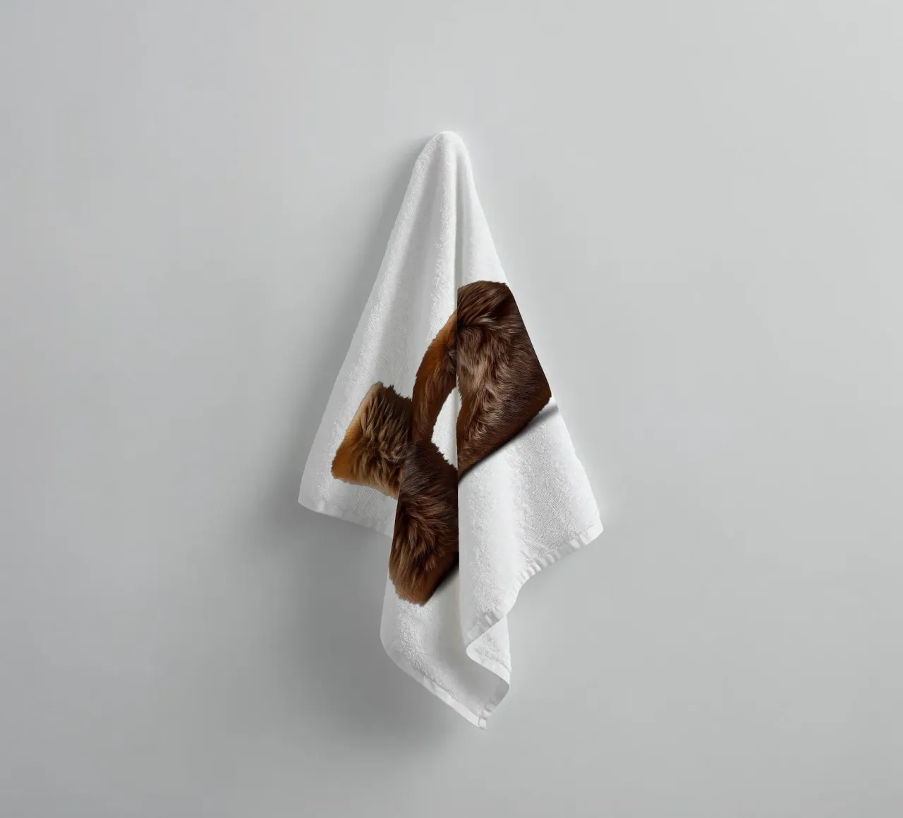 b - orso bruno asciugamano da bagno da The True Type
