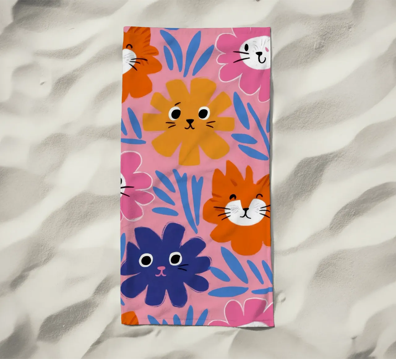 Motivo del muso di gatto telo mare da Lyra Glaze