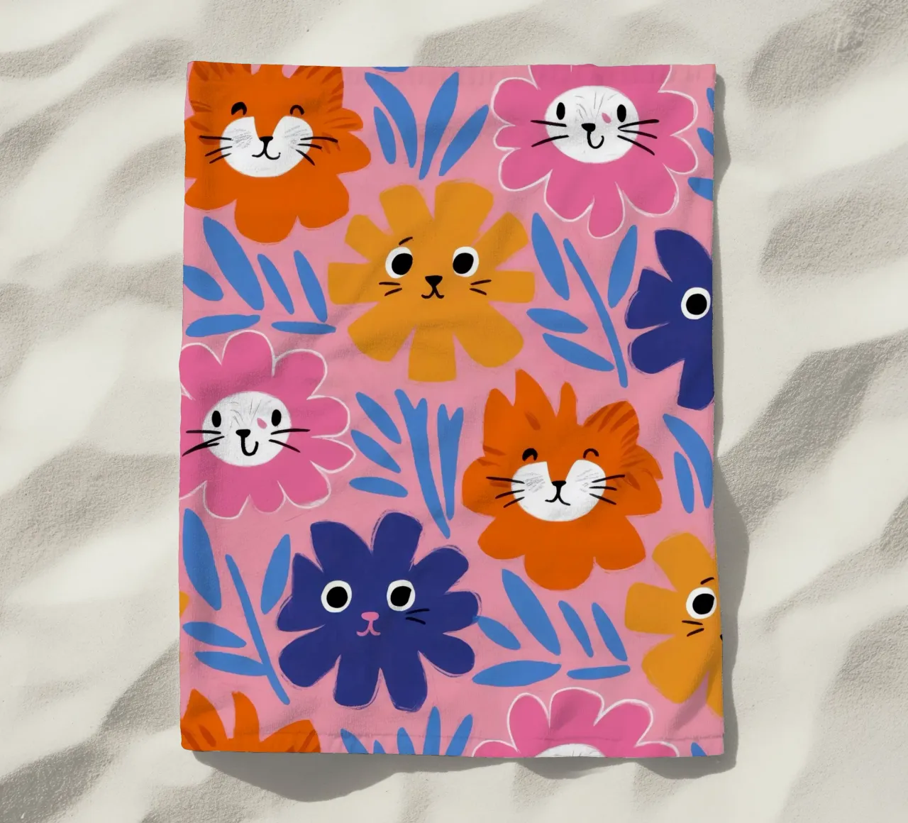 Motivo del muso di gatto telo mare da Lyra Glaze