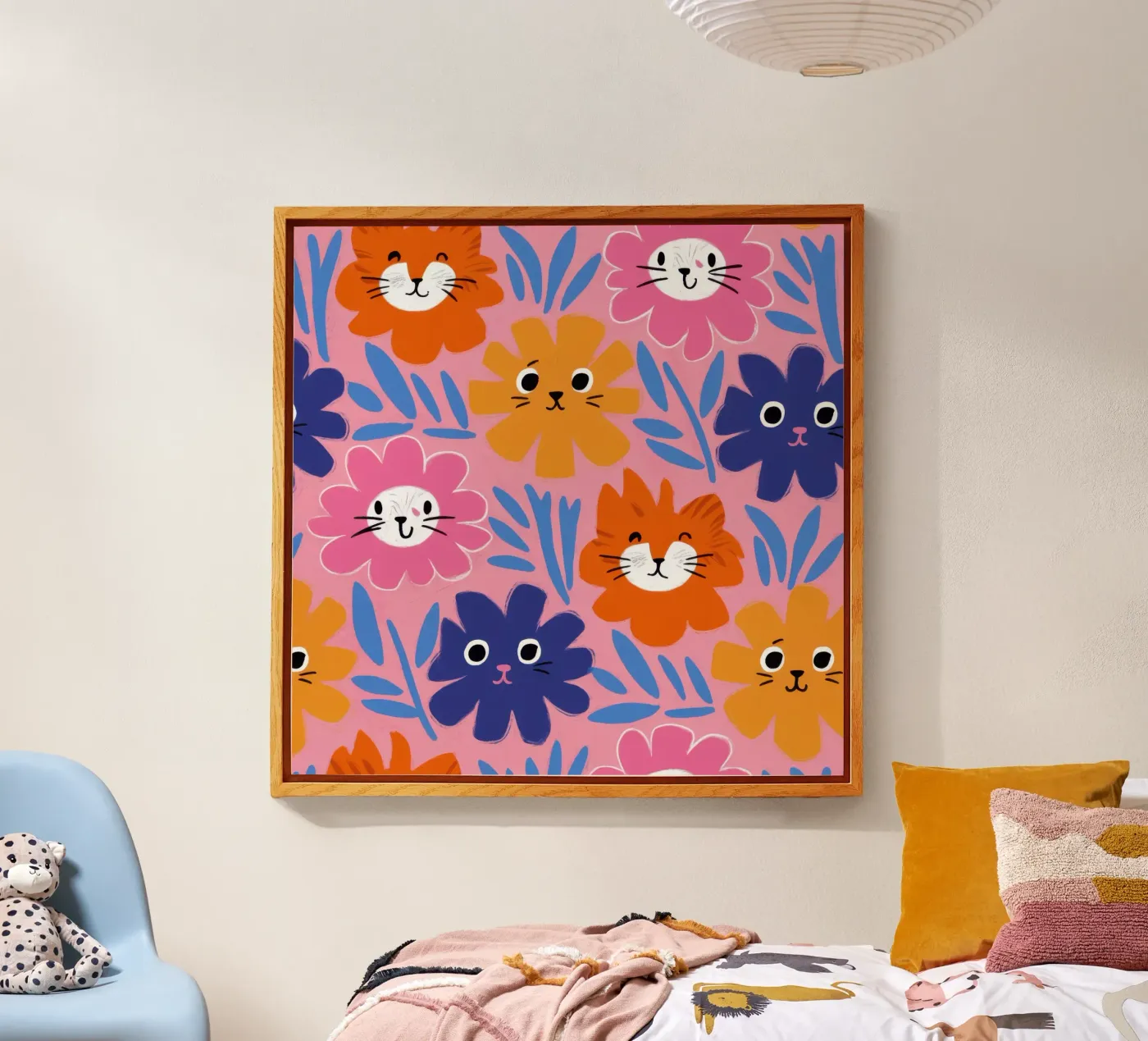 Motif de visage de chat mignon plexiglas de Lyra Glaze