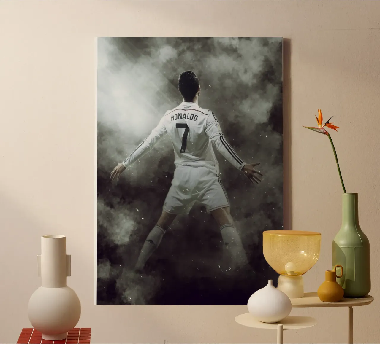 Cristiano Ronaldo tela con Cornice a cassetta da FreeArtStudio