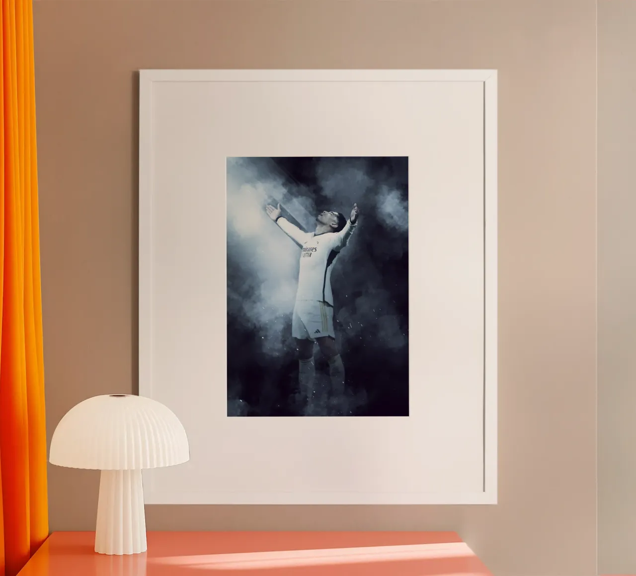 jude bellingham poster con telaio in alluminio da FreeArtStudio