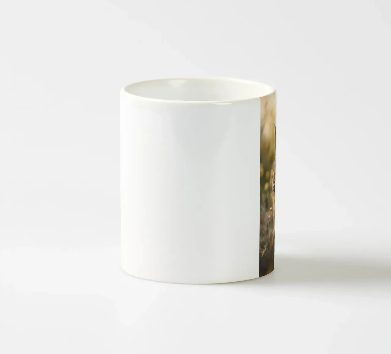 Bunny In Flower Field tazza in ceramica da treechild