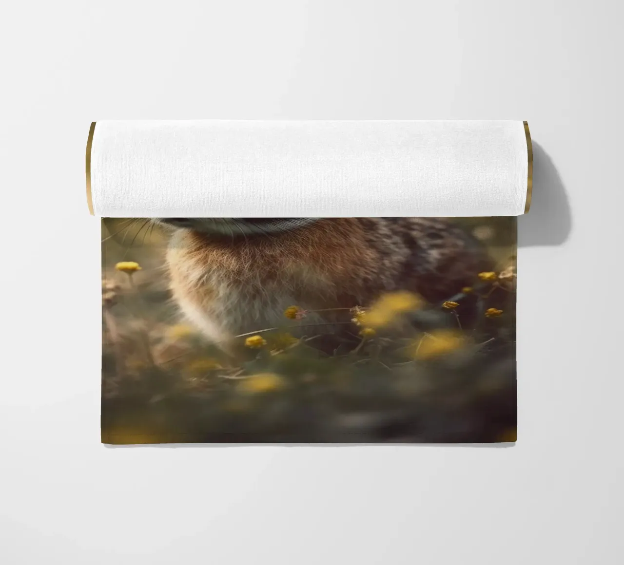 Bunny In Flower Field telo mare da treechild