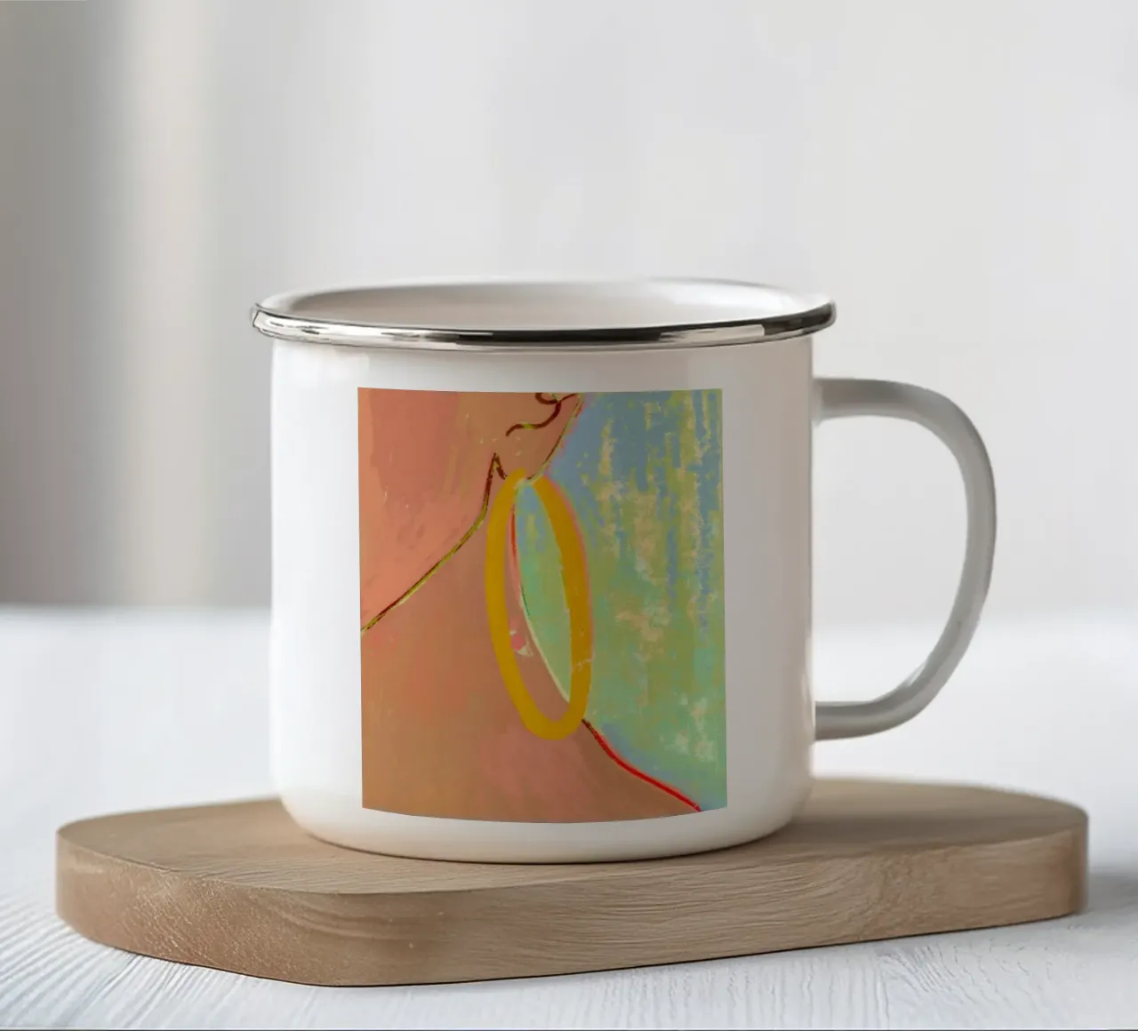 Cerchi d'oro tazza in smalto da 83oranges