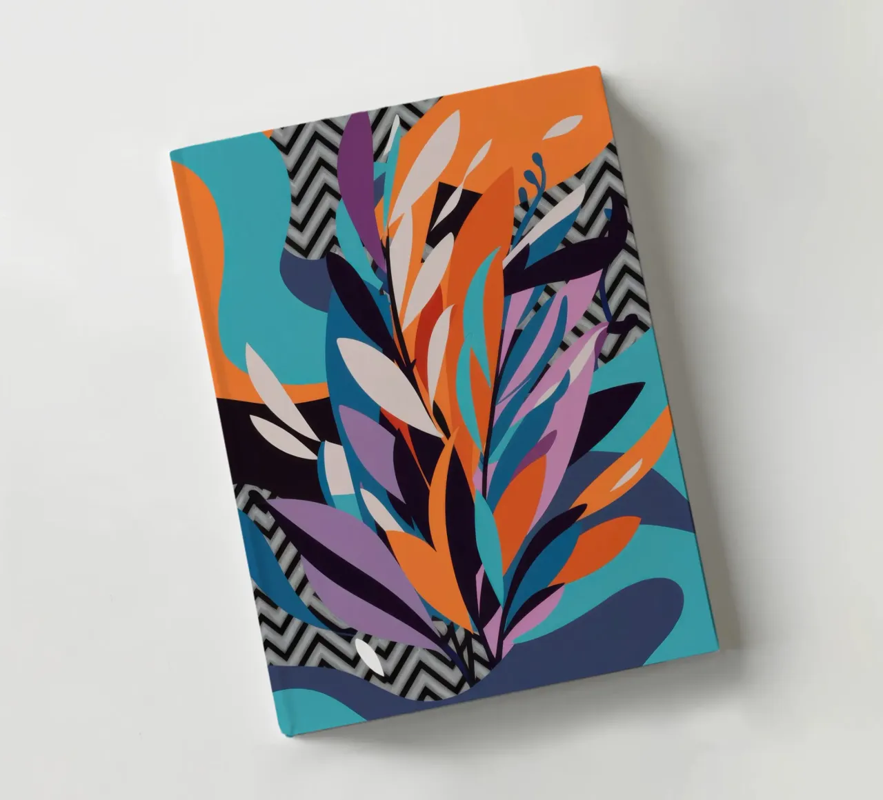 Dynamic Leaf Abstract notebook by Bruce Juice