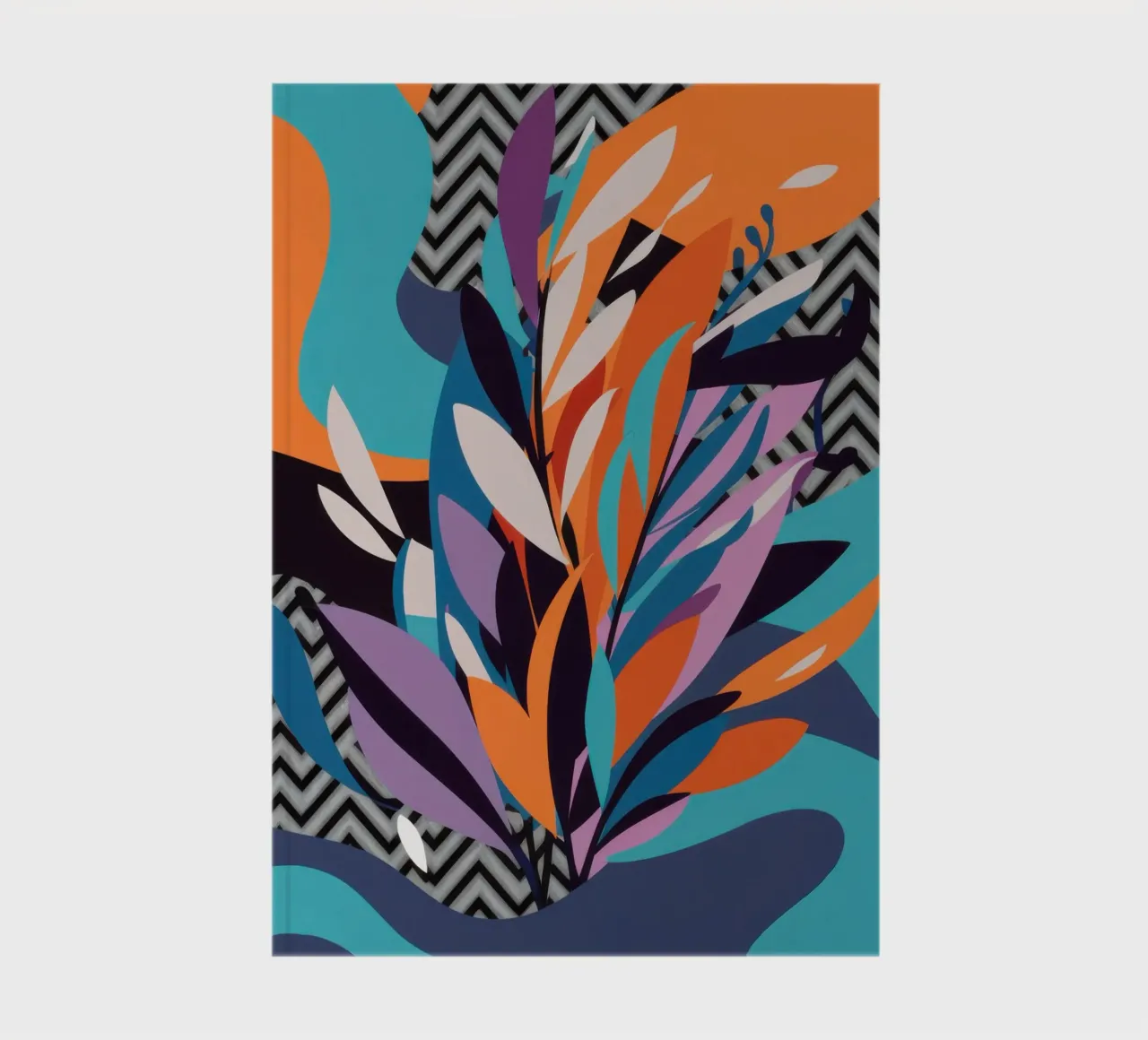 Dynamic Leaf Abstract notebook by Bruce Juice