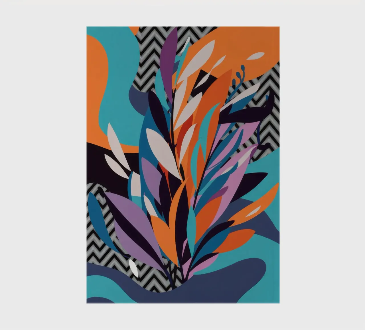 Dynamic Leaf Abstract notebook by Bruce Juice