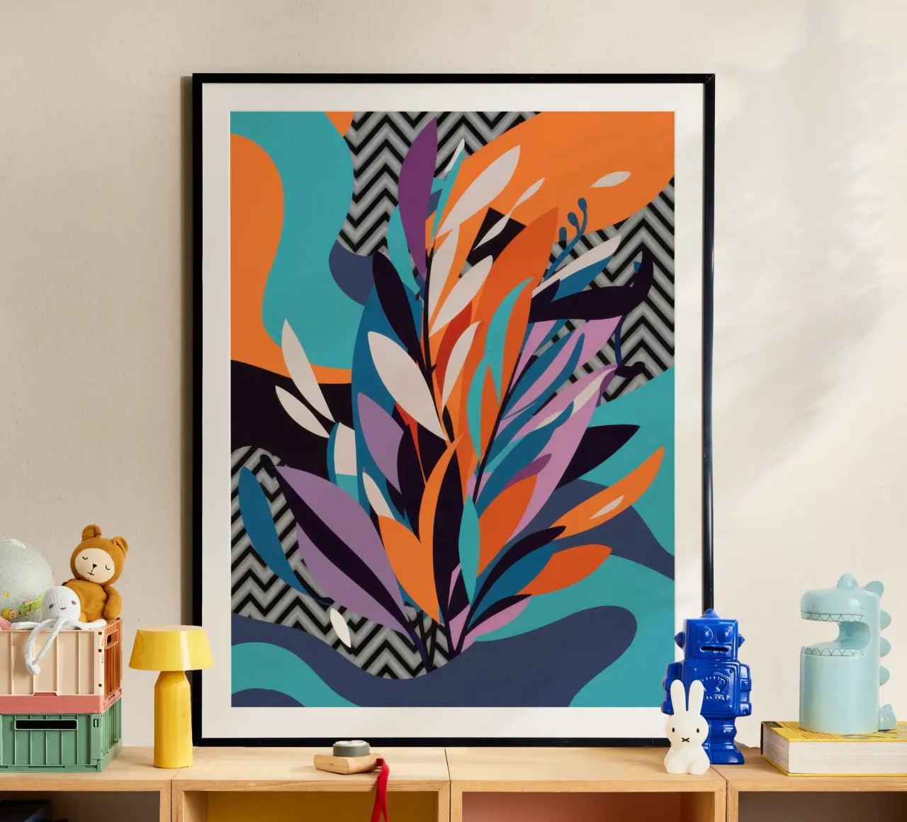 Dynamic Leaf Abstract Poster von Bruce Juice