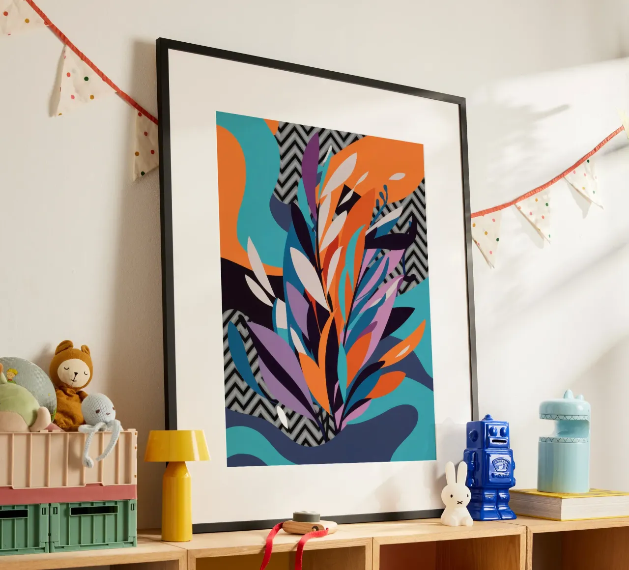 Dynamic Leaf Abstract Poster von Bruce Juice