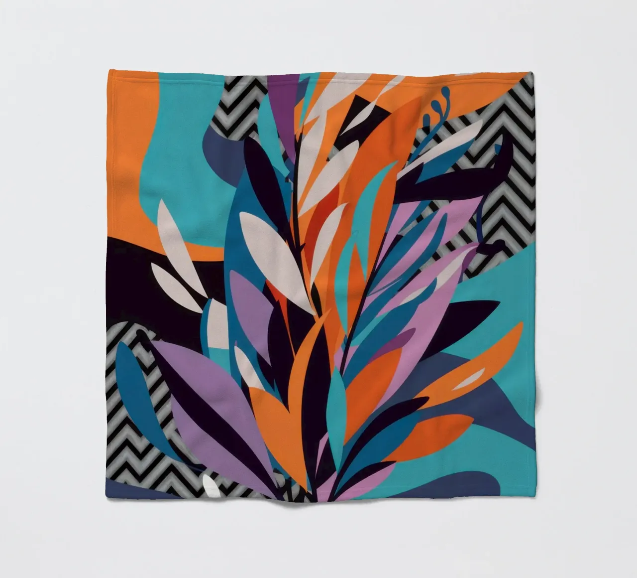 Dynamisch blad abstract fleecedeken van Bruce Juice