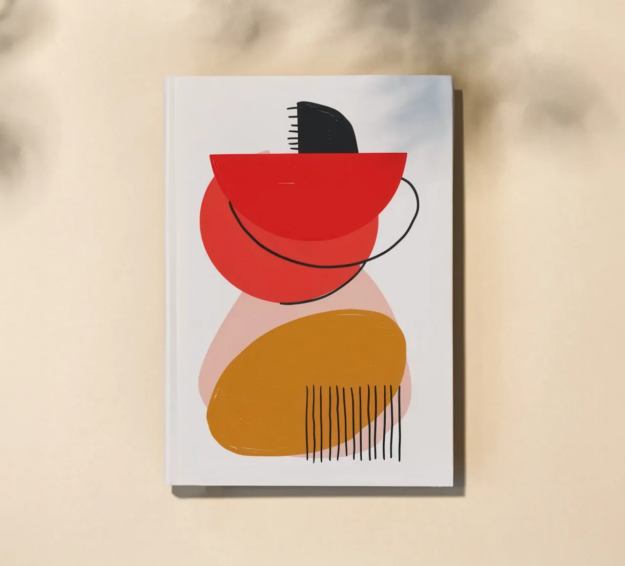 Abstract Shape Balance notebook by Lyra Glaze