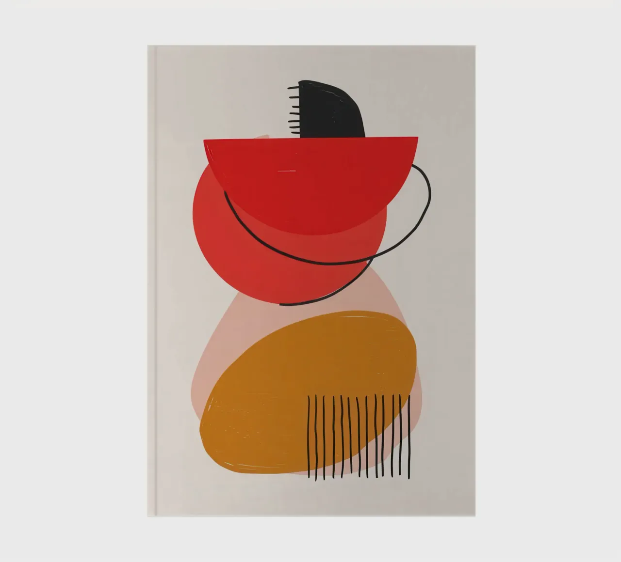 Abstract Shape Balance notebook by Lyra Glaze