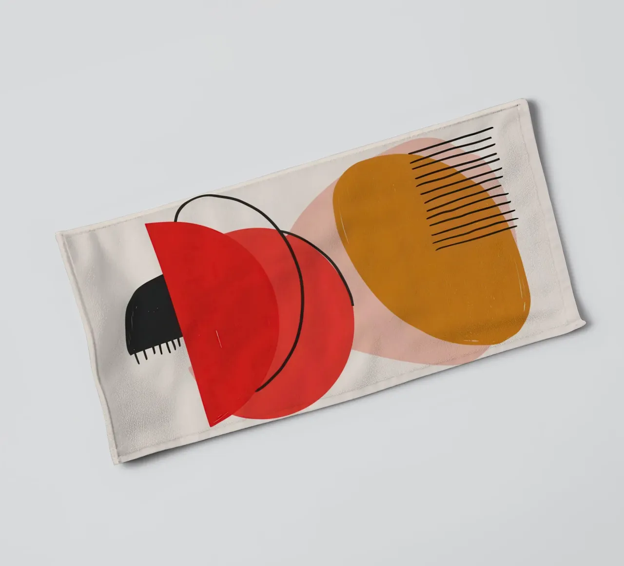 Abstract Shape Balance towel by Lyra Glaze