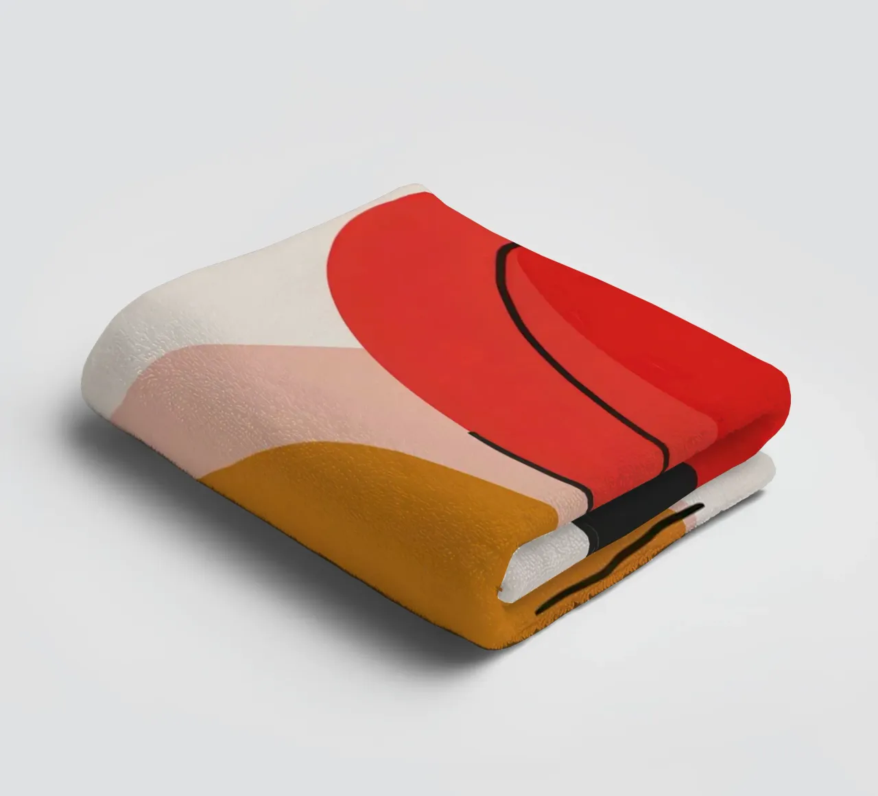 Abstract Shape Balance towel by Lyra Glaze