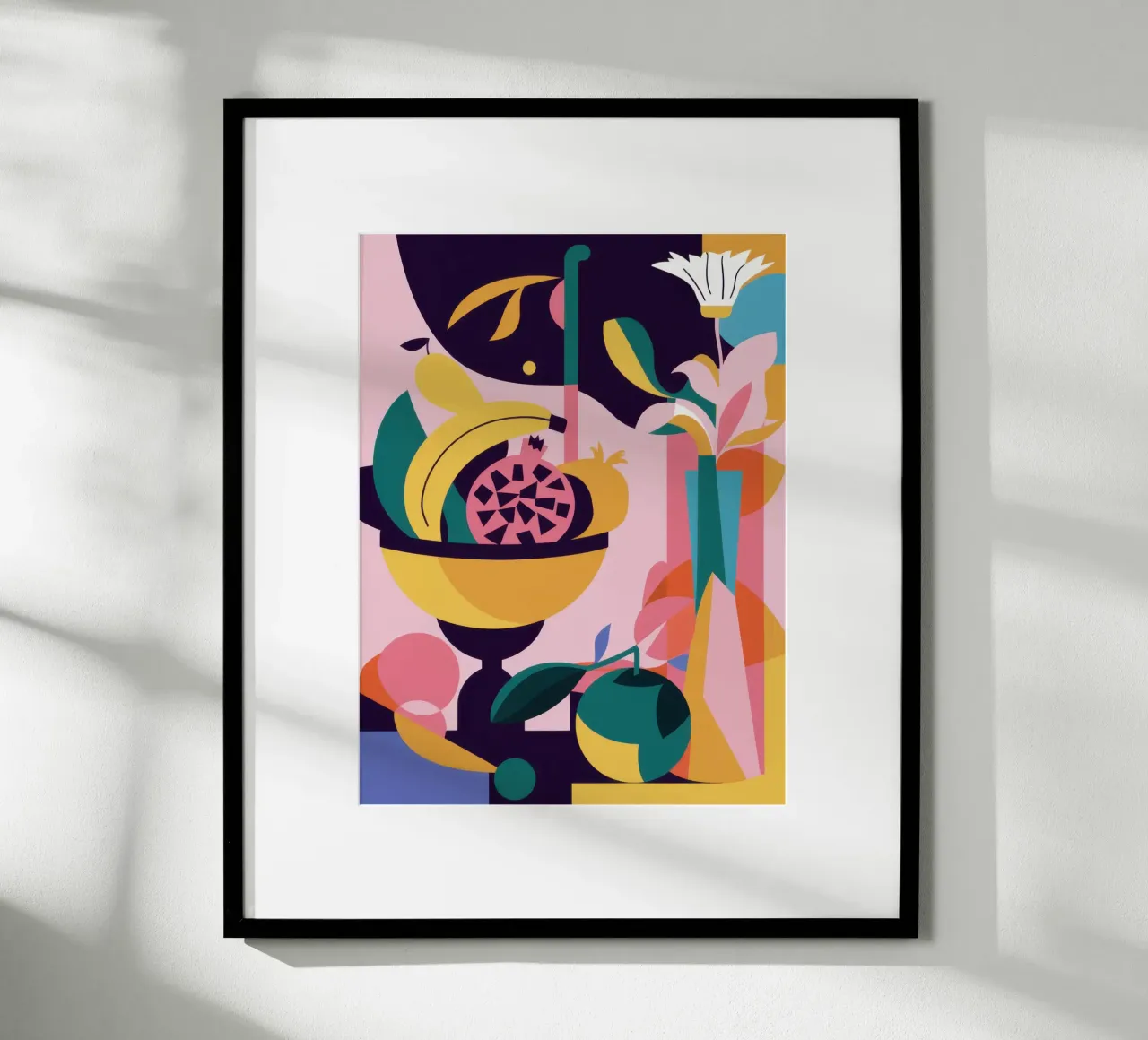 Abstraktes Obststillleben Poster von Lyra Glaze