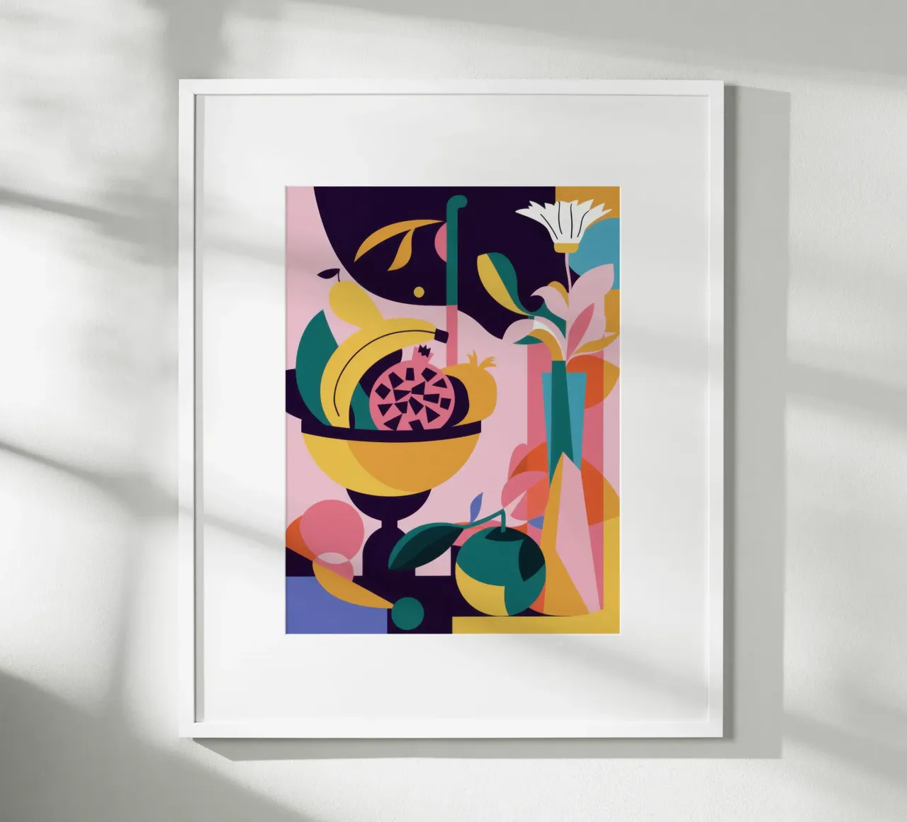 Abstraktes Obststillleben Poster von Lyra Glaze