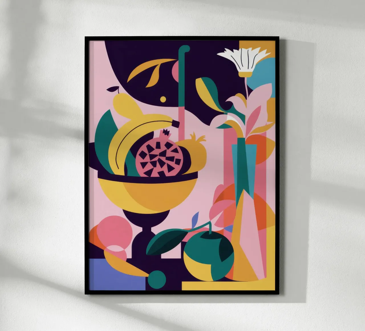 Abstraktes Obststillleben Poster von Lyra Glaze
