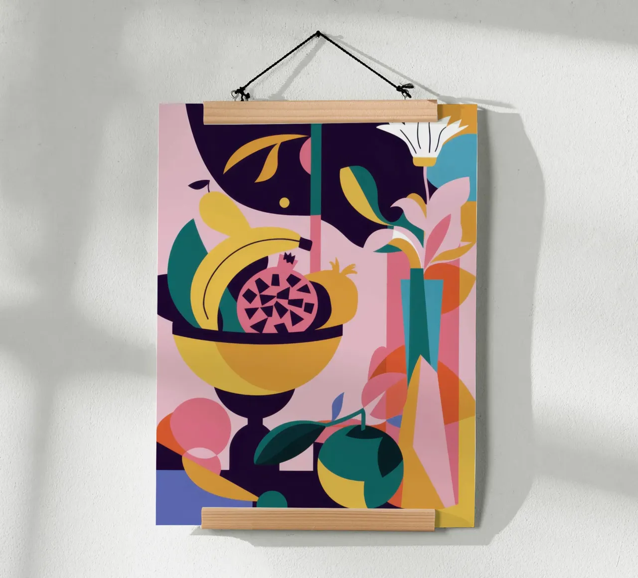 Abstraktes Obststillleben Poster von Lyra Glaze