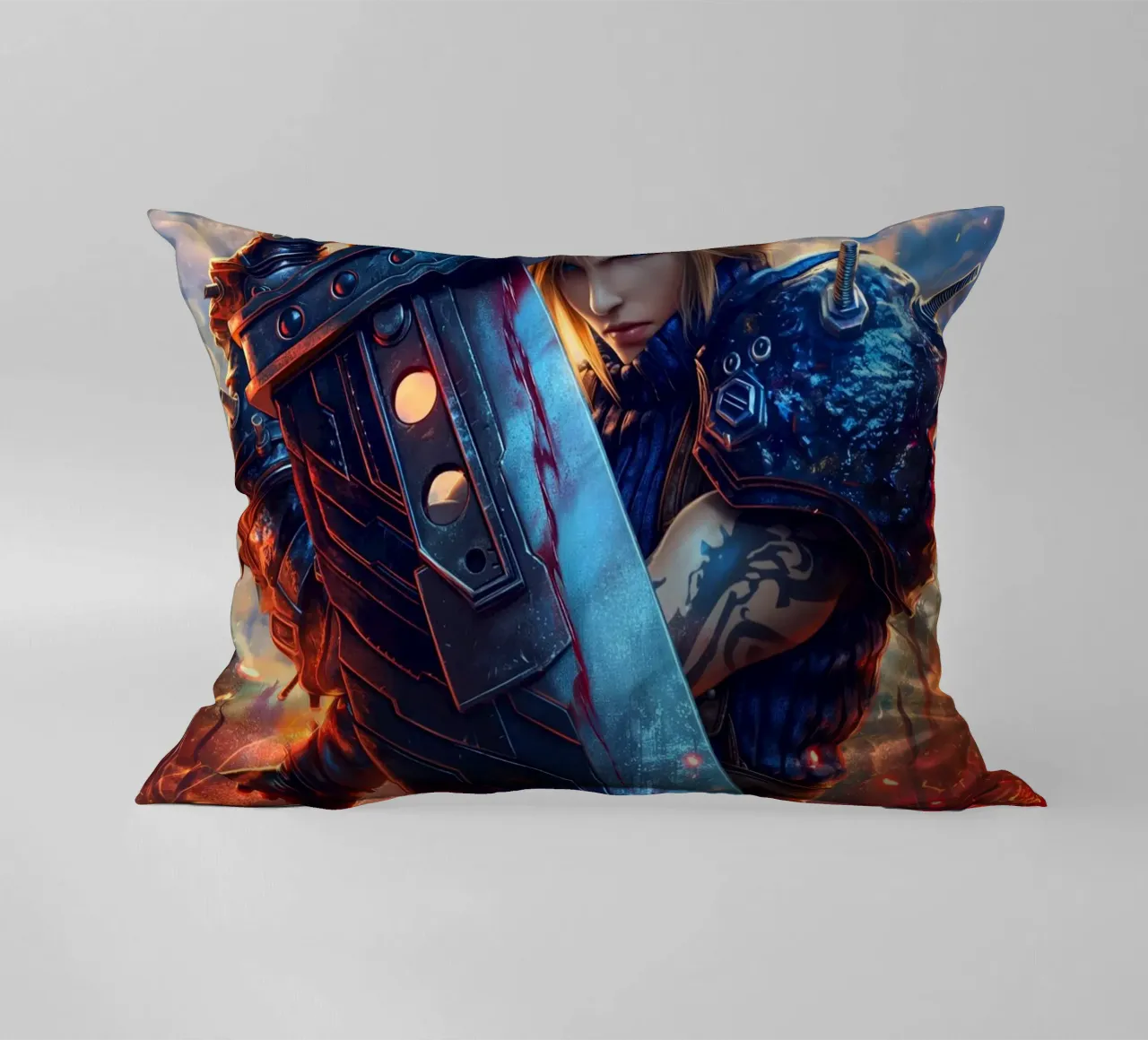 FFVII FF7 Cloud Strife Final Fantasy cuscino da Fleur de Lys