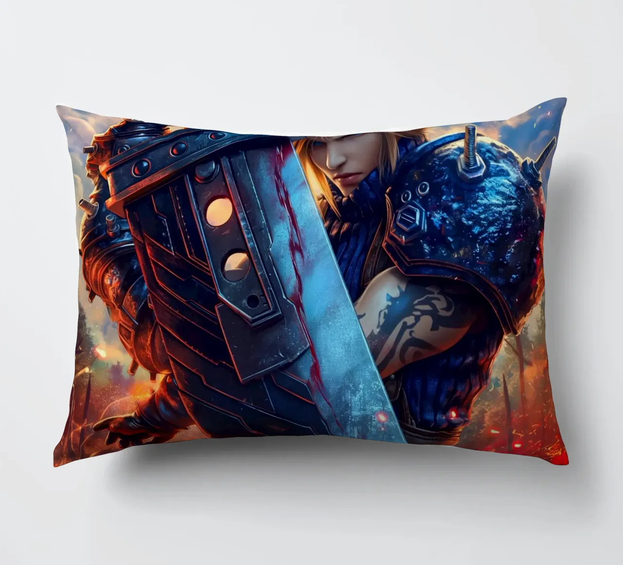 FFVII FF7 Cloud Strife Final Fantasy cuscino da Fleur de Lys