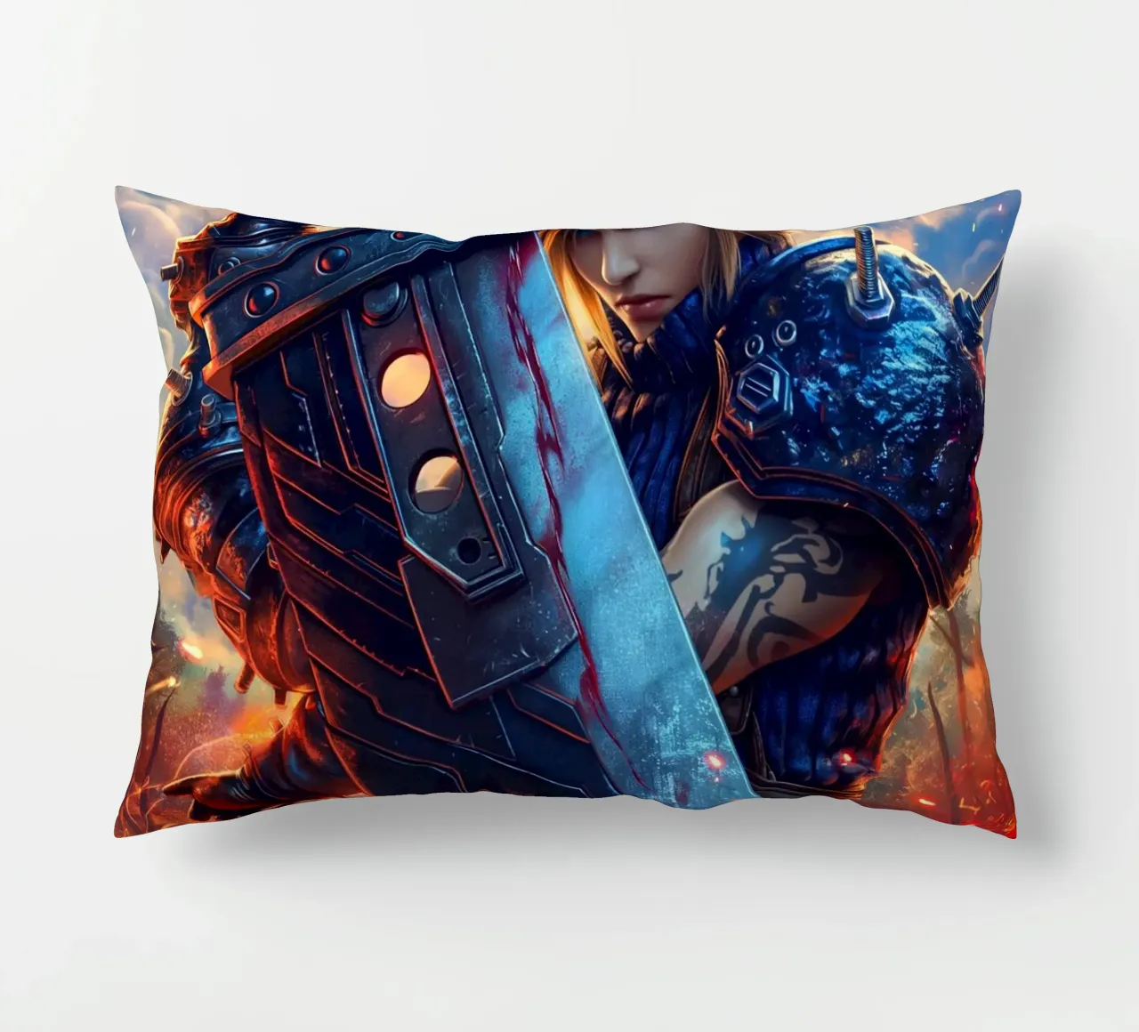 FFVII FF7 Cloud Strife Final Fantasy cuscino da Fleur de Lys