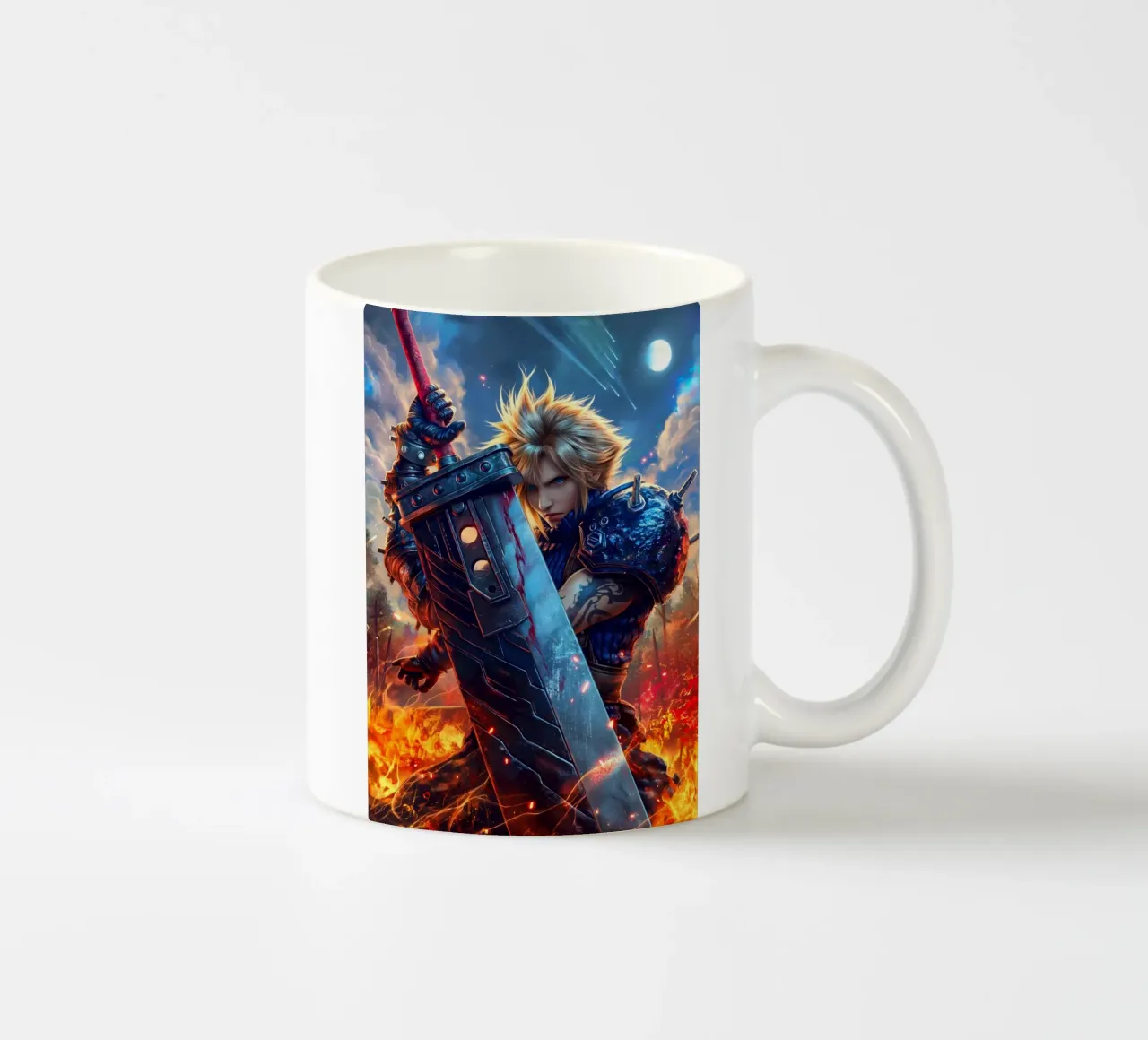 FFVII FF7 Cloud Strife Final Fantasy tazza in ceramica da Fleur de Lys