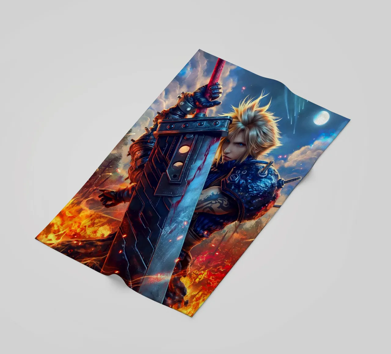 FFVII FF7 Cloud Strife Final Fantasy telo mare da Fleur de Lys