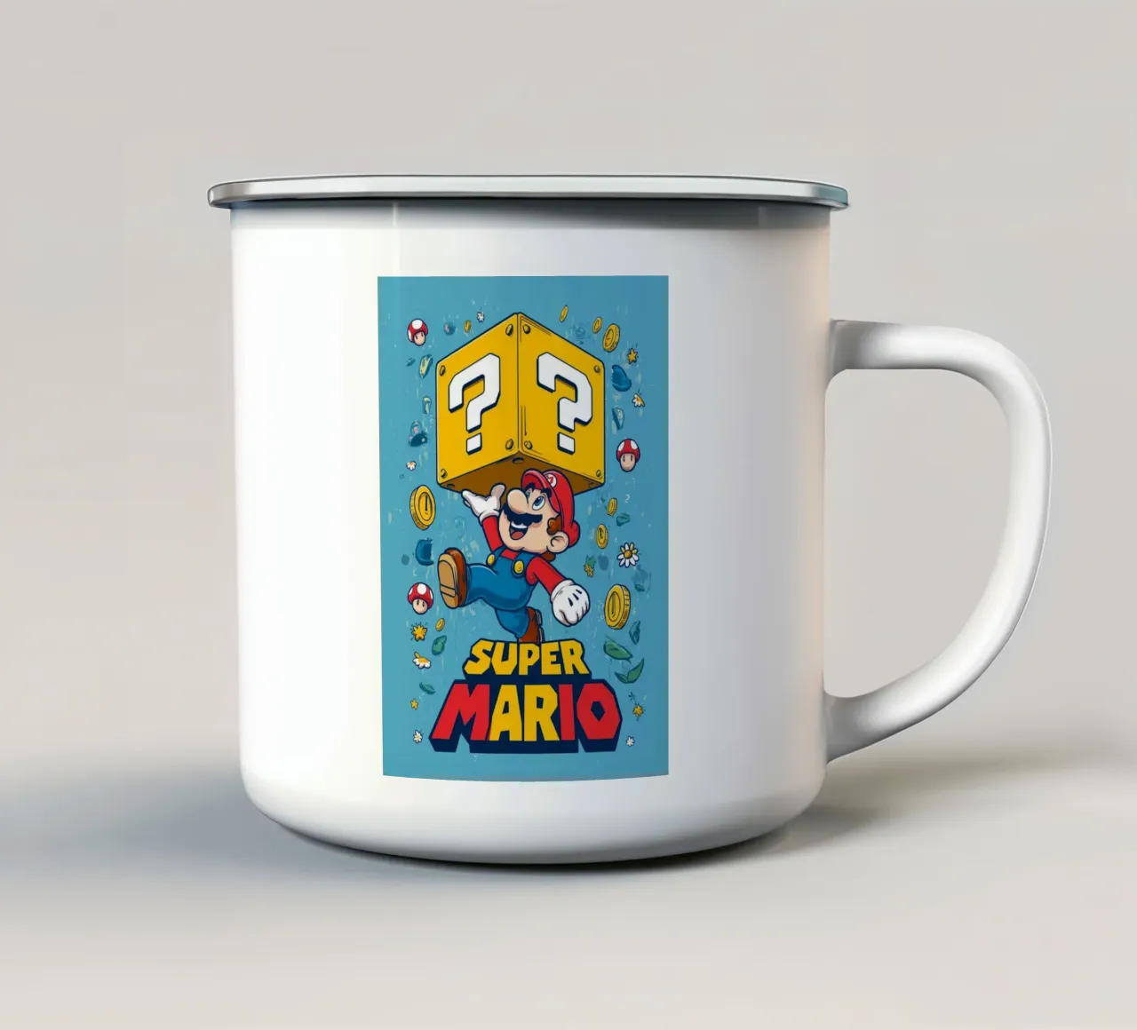 Super Mario tazza in smalto da Fleur de Lys