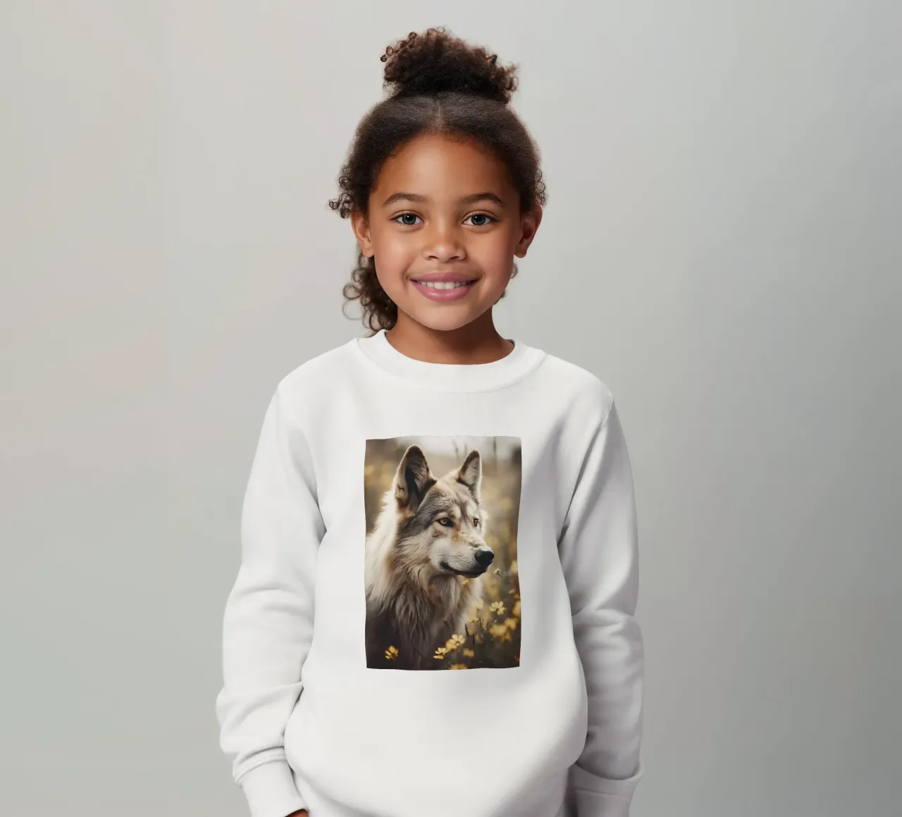 Wolfhound kids sweatshirt by treechild