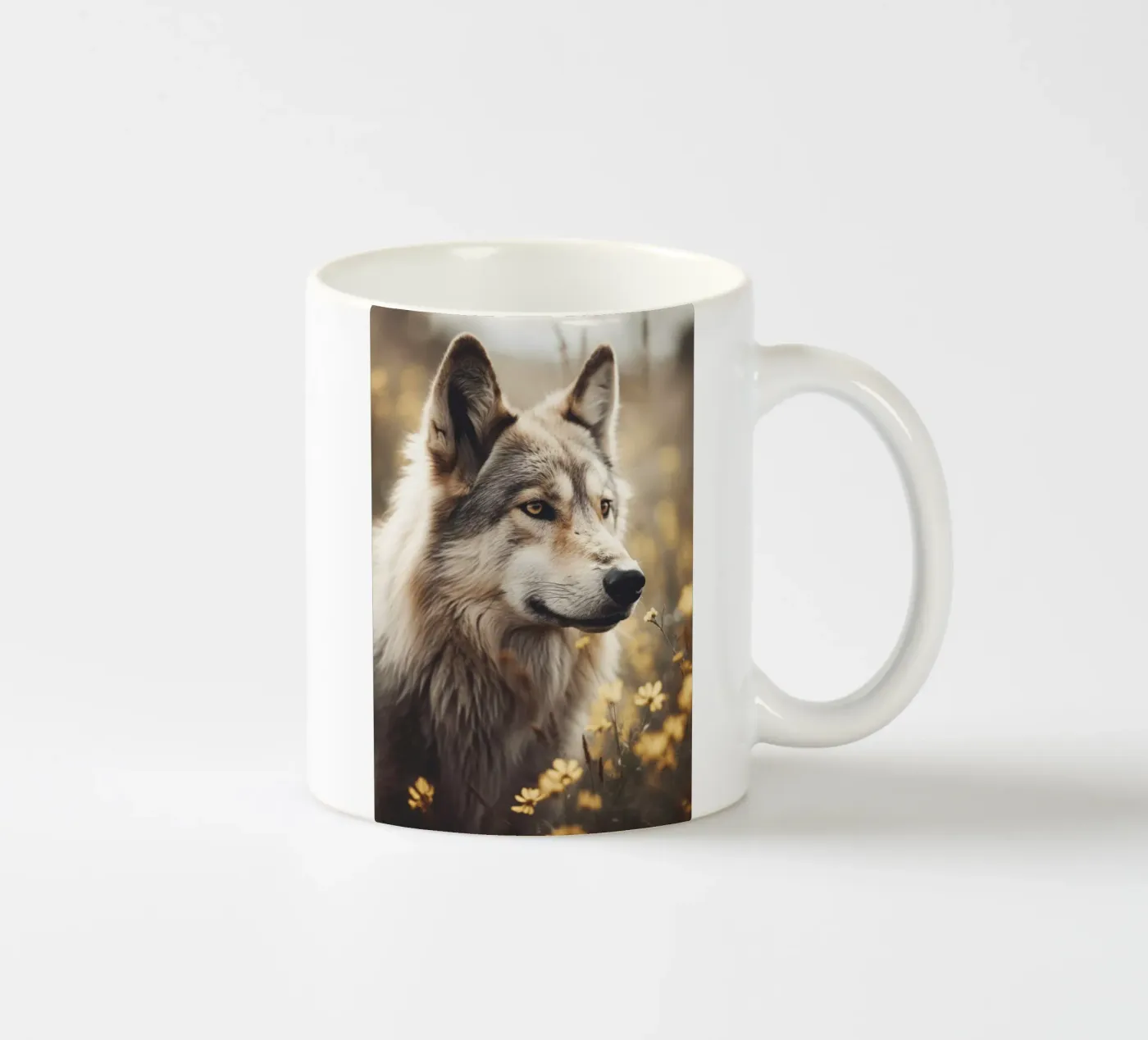 Wolfhound ceramic mug by treechild
