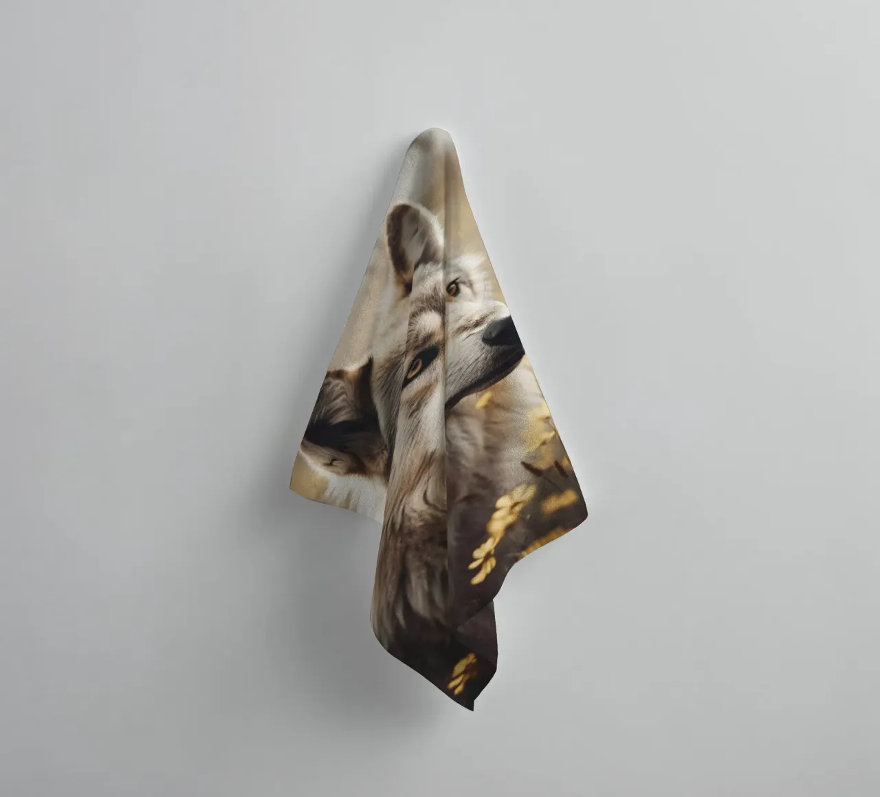 Wolfhound towel by treechild