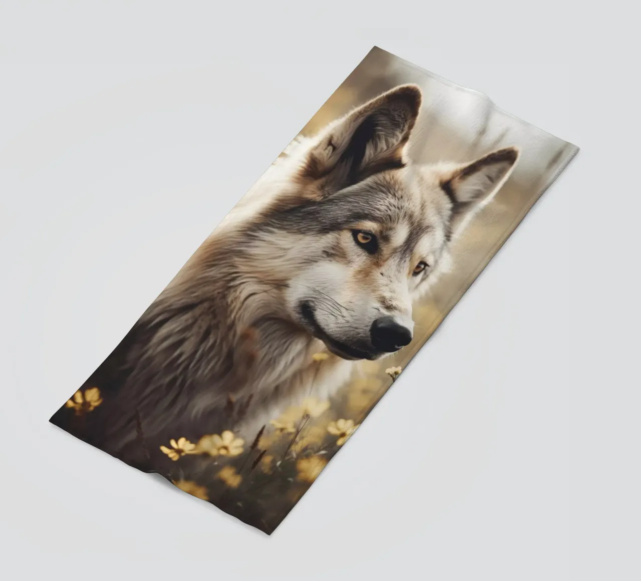 Wolfhound beach towel by treechild