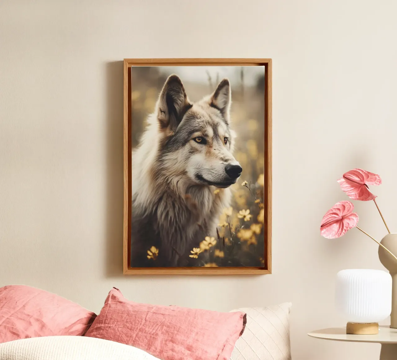 Wolfhound canvas by treechild