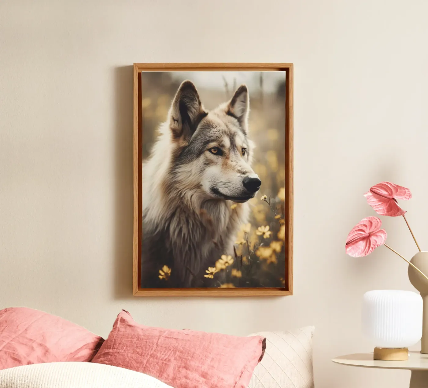 Wolfhound canvas by treechild