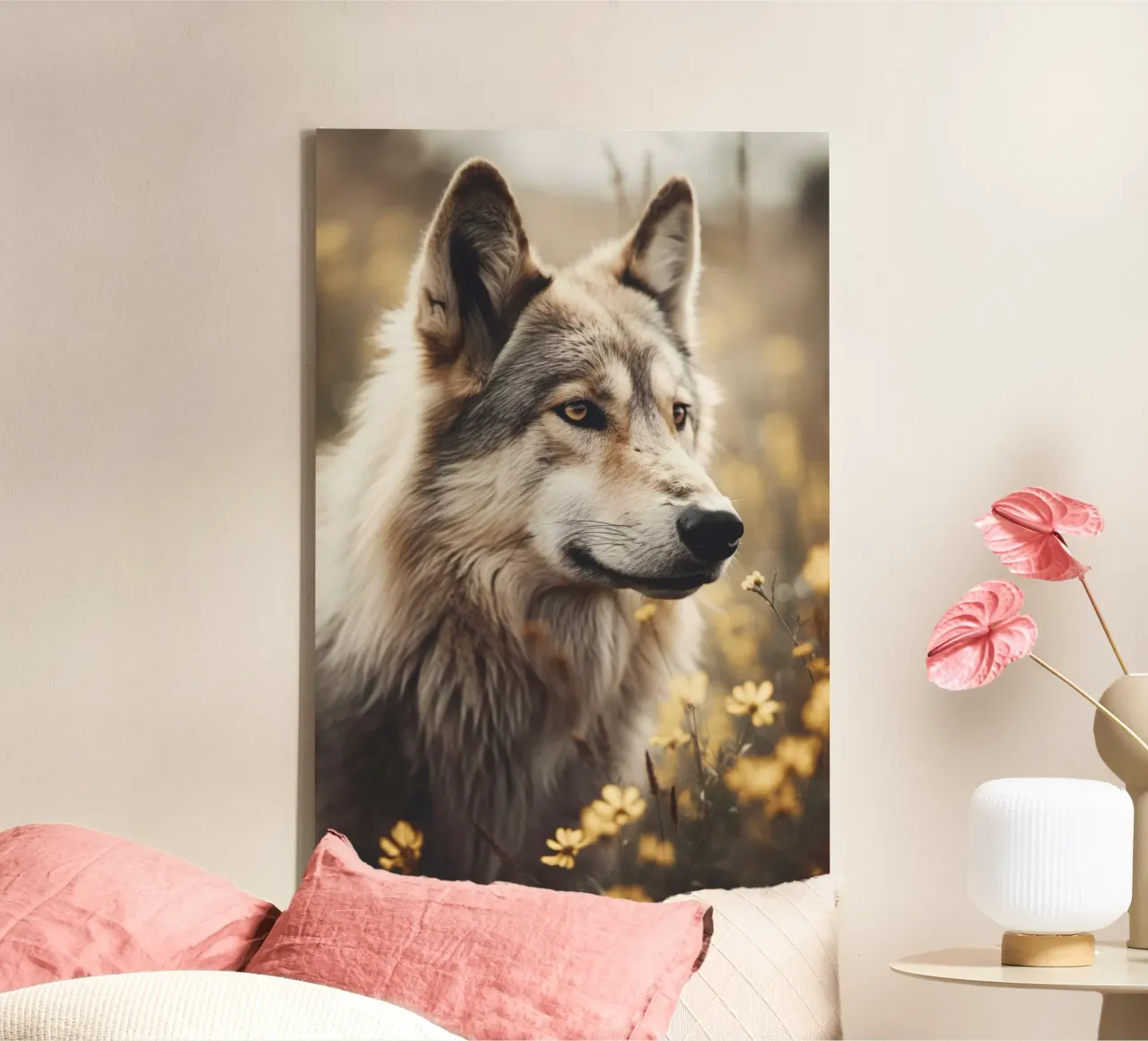 Wolfhound canvas by treechild
