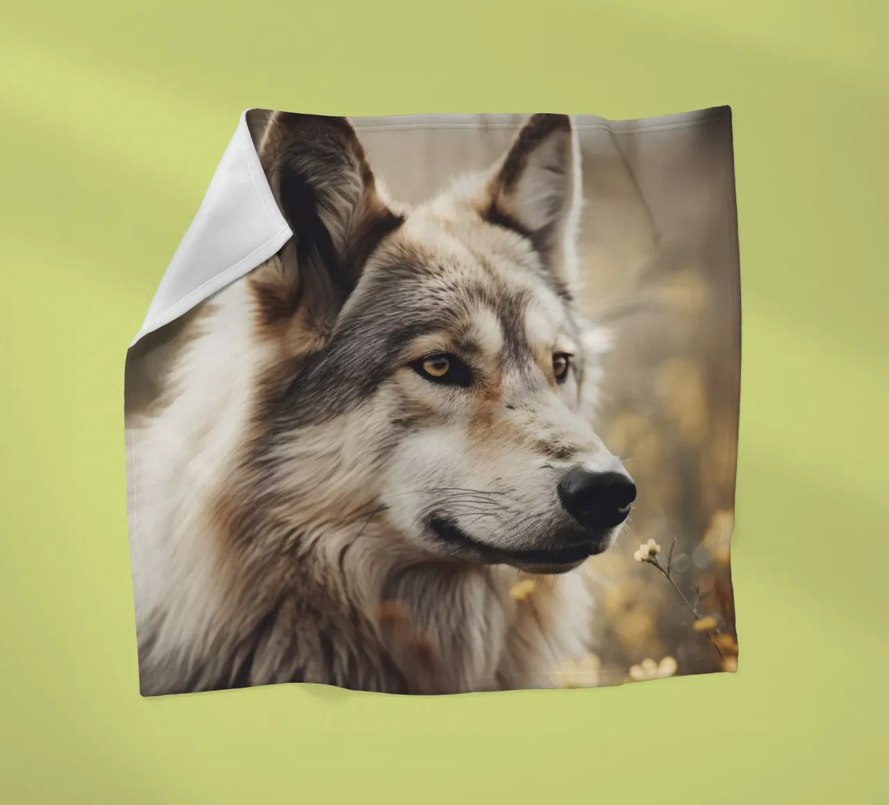 Wolfhound fleece blanket by treechild