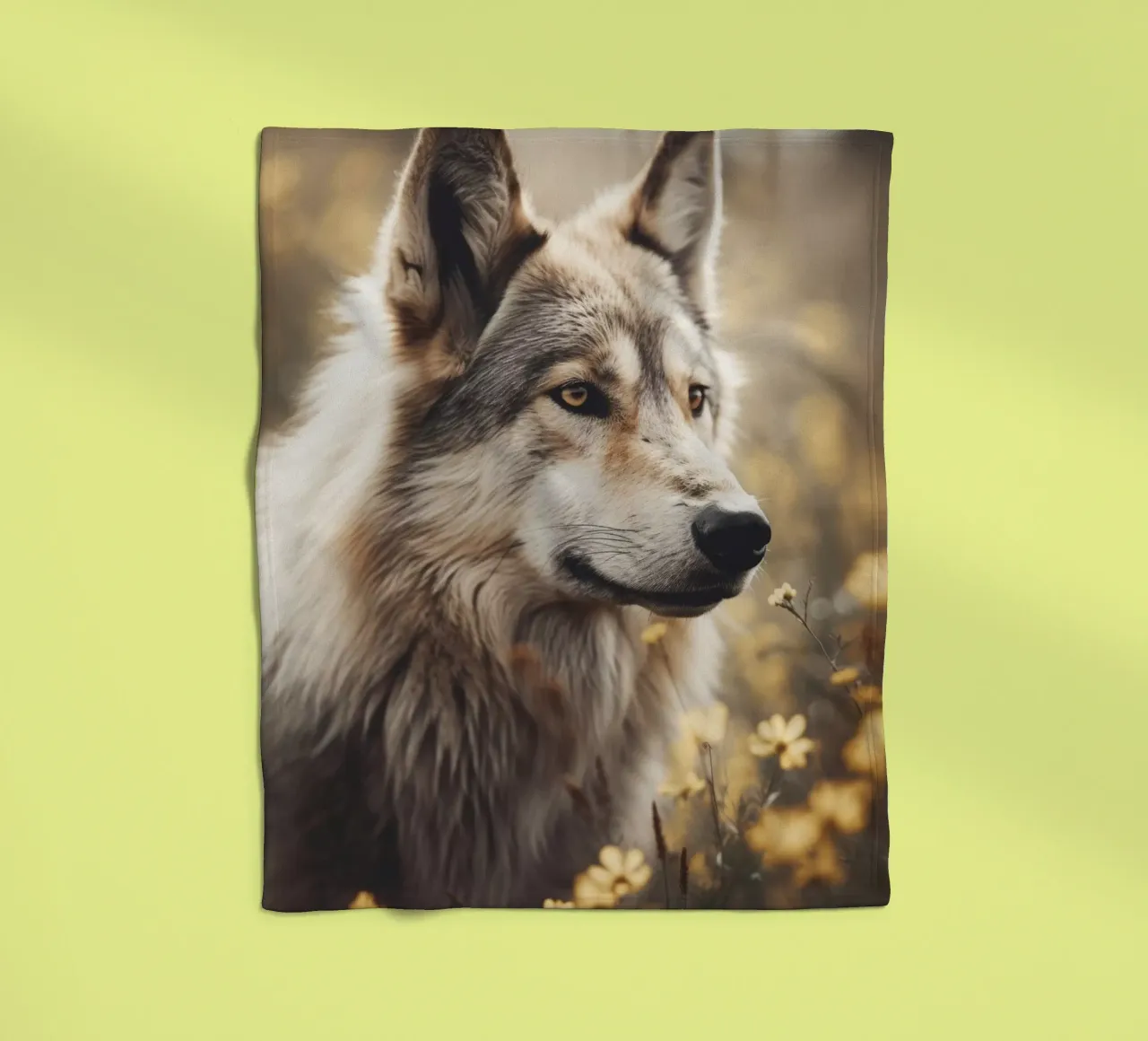 Wolfhound fleece blanket by treechild