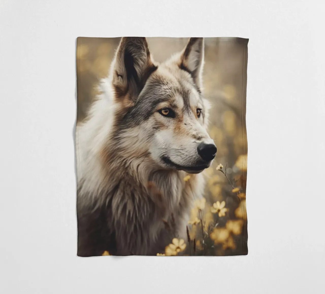 Wolfhound fleece blanket by treechild