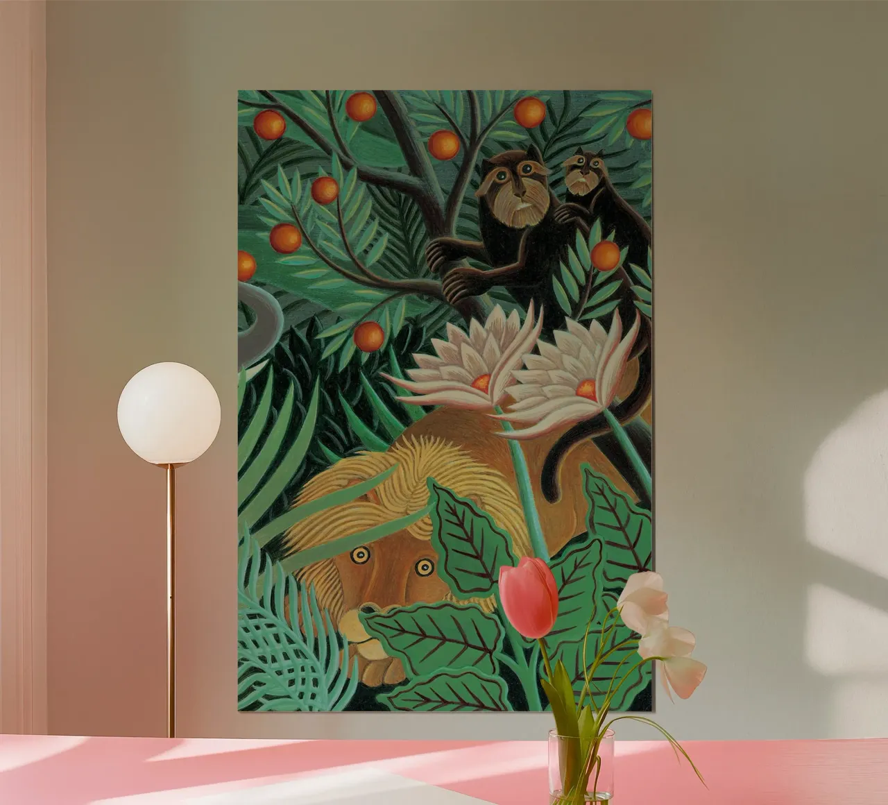 Henri Rousseau Moeder en kind dier poster van Günstiger Laden