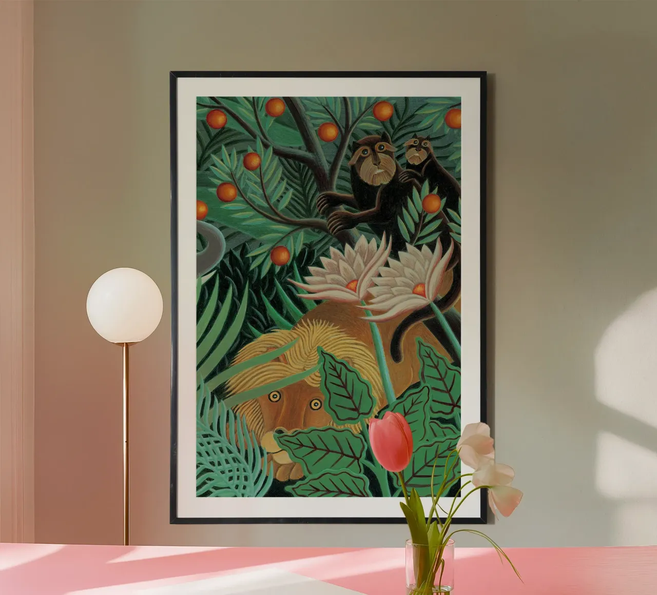 Henri Rousseau Moeder en kind dier poster van Günstiger Laden