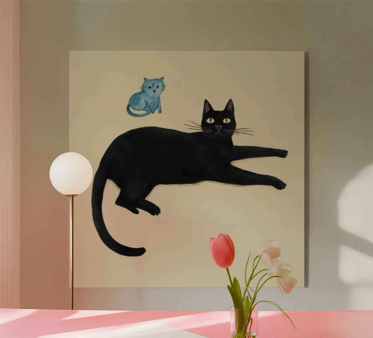 Gatto e topo plexiglass da Lyra Glaze