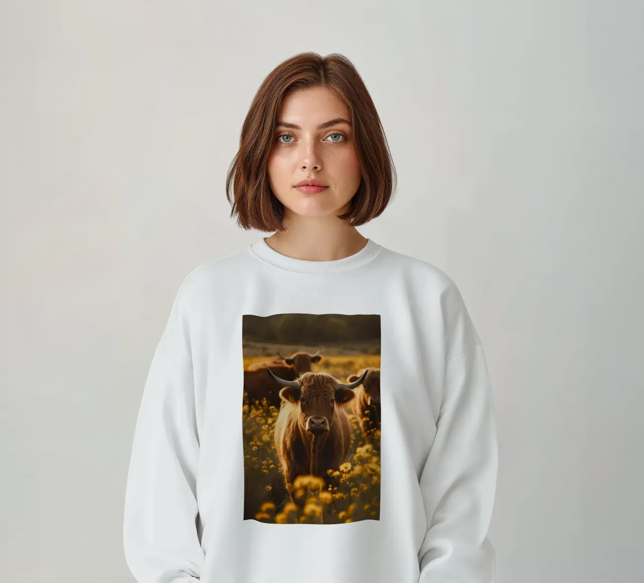 Highland Cows No 1 felpa da treechild