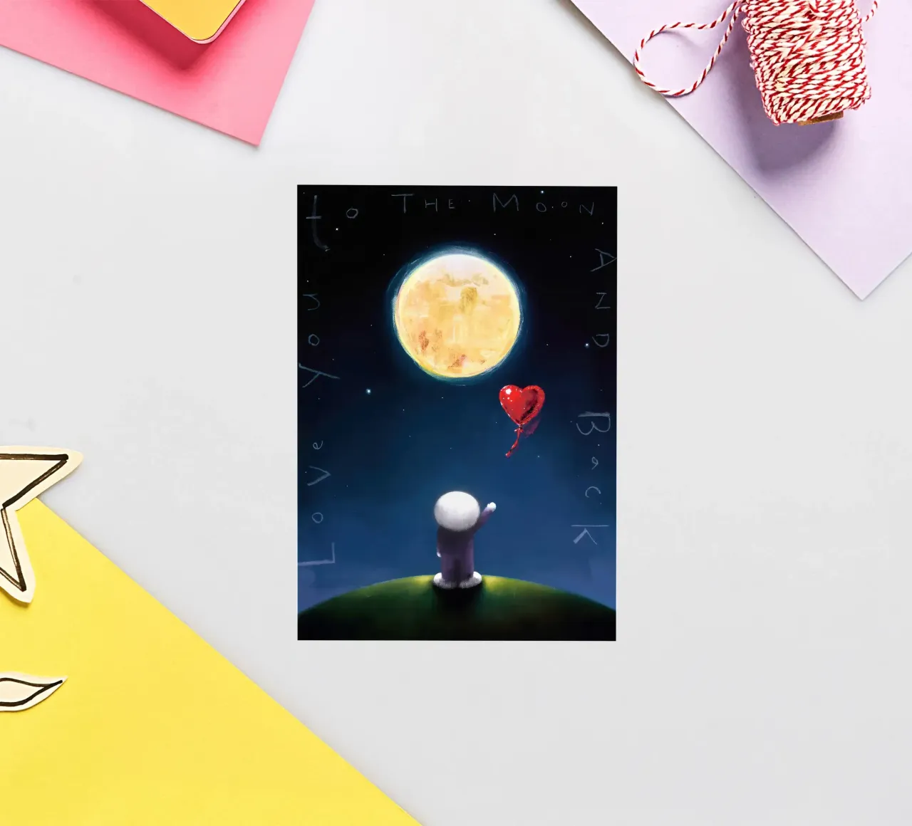 Doug Hyde observe la lune autocollant de Hyde Hi