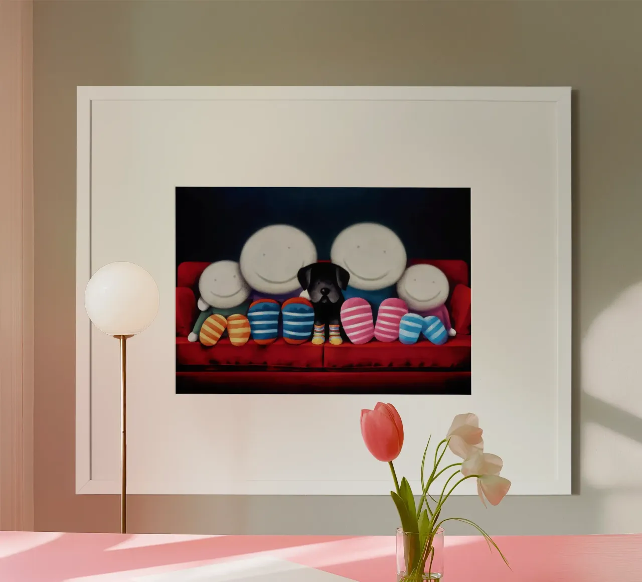 Doug Hyde Tempo di famiglia poster con telaio in alluminio da Hyde Hi