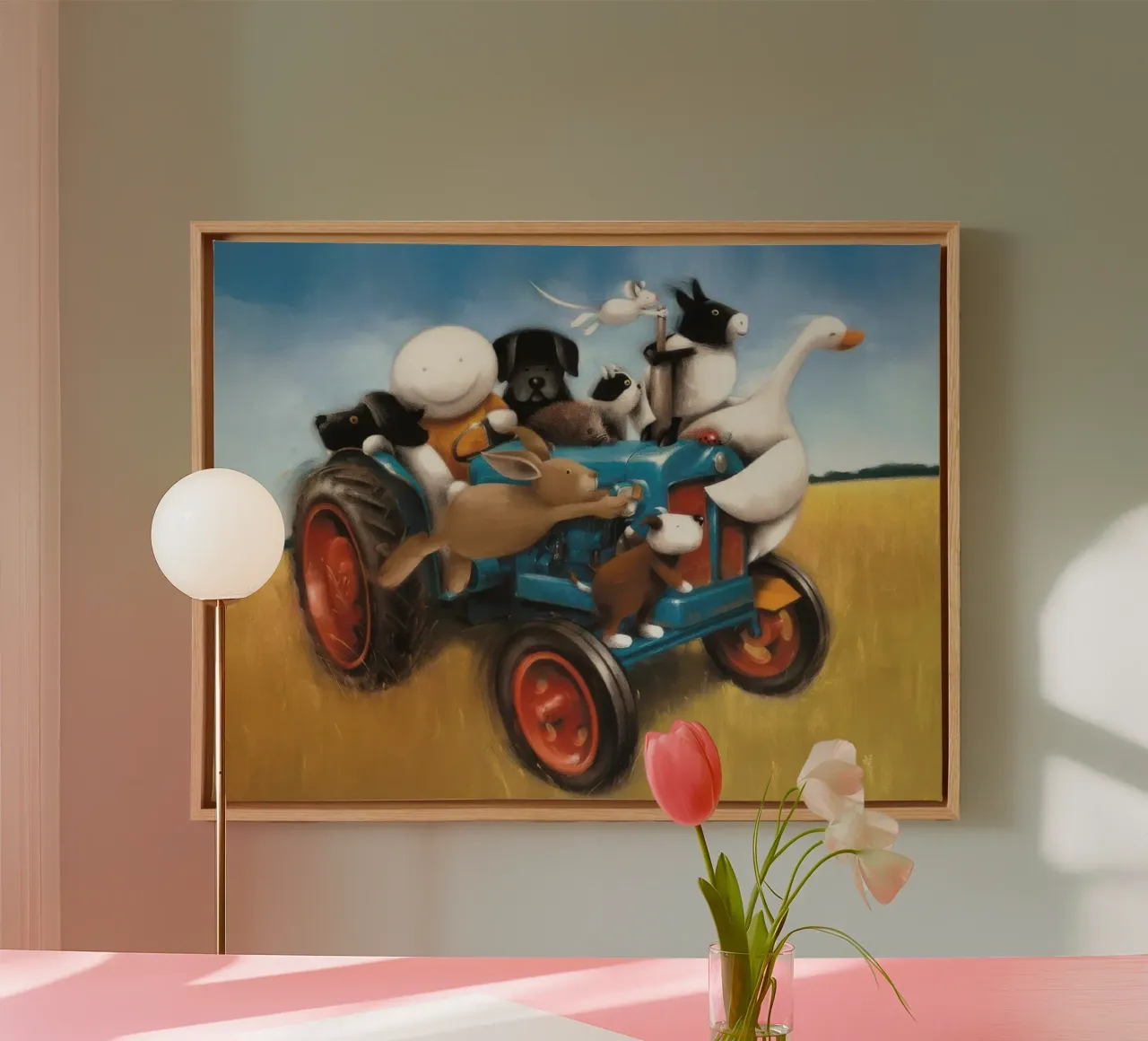 Doug Hyde joyride gemonteerd canvas met Baklijst van Hyde Hi