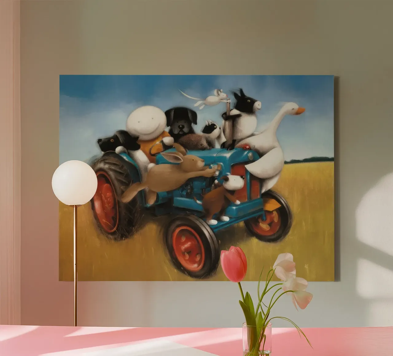 Doug Hyde joyride gemonteerd canvas met Baklijst van Hyde Hi