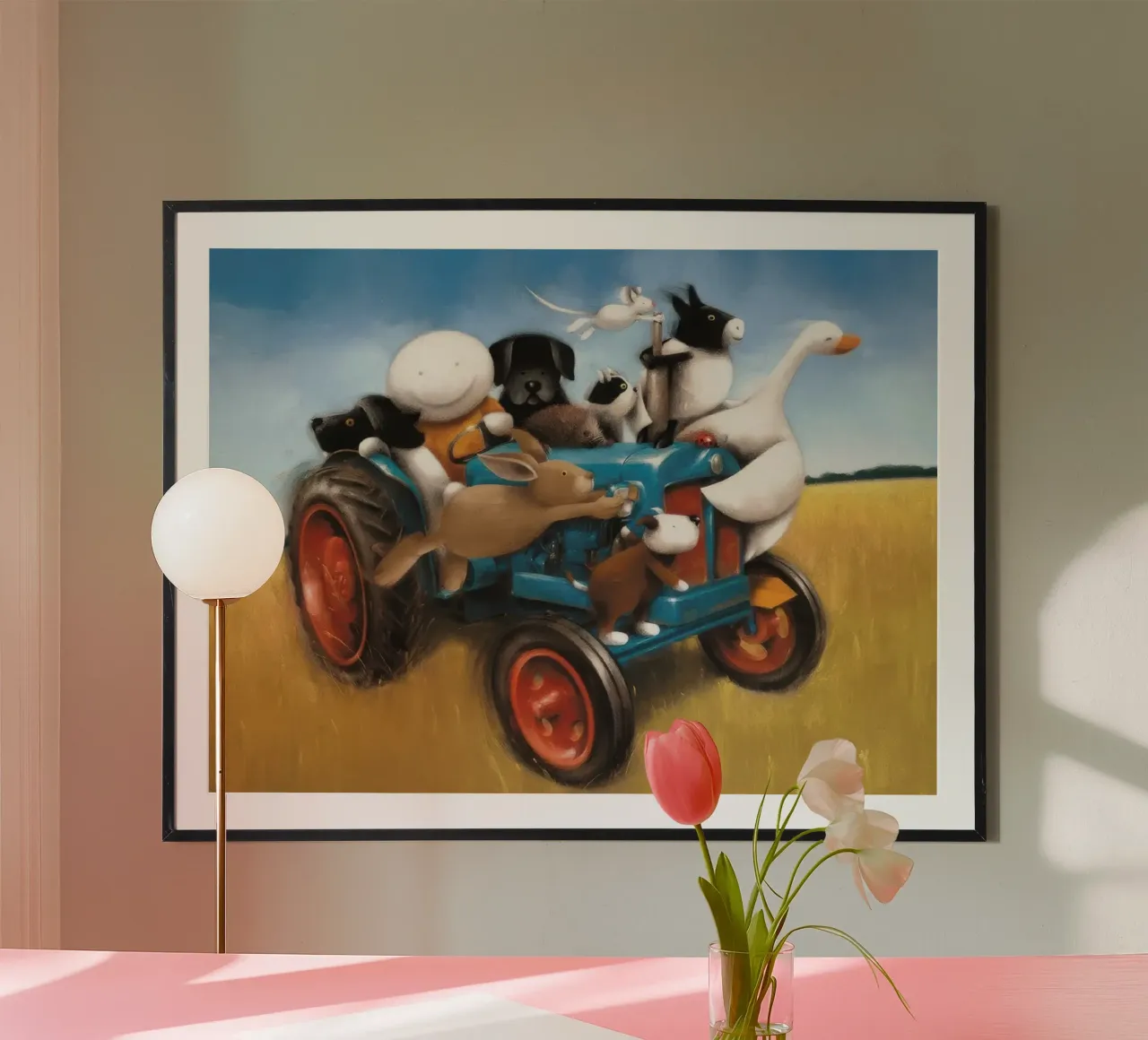 Doug Hyde joyride gemonteerd poster met houten frame van Hyde Hi