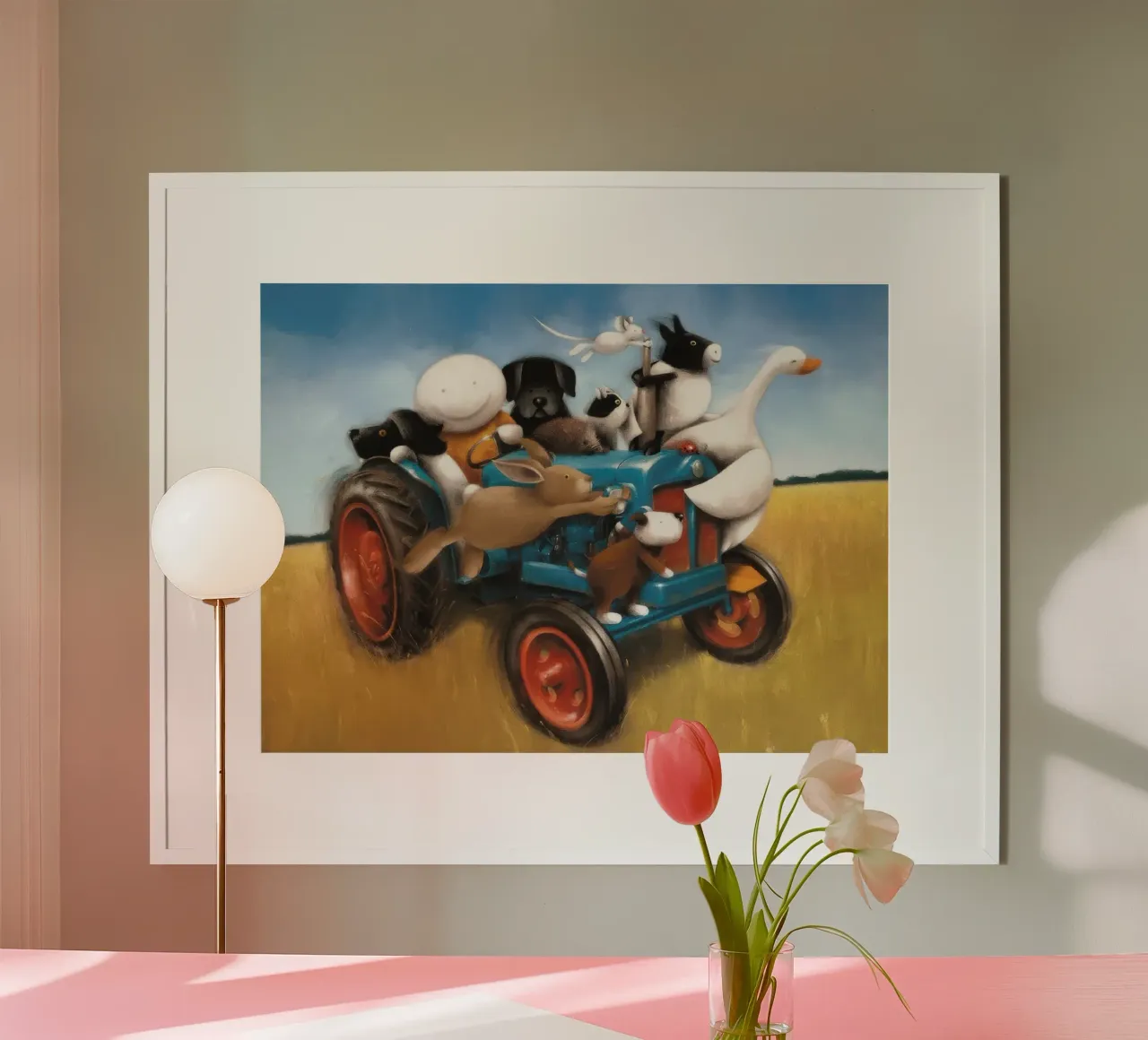 Doug Hyde joyride gemonteerd poster met houten frame van Hyde Hi